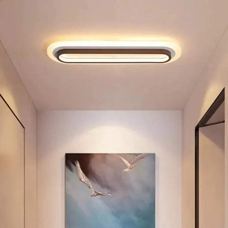 Long Double Layer Modern Flush Ceiling Lights for Indoor Use - Rebooters