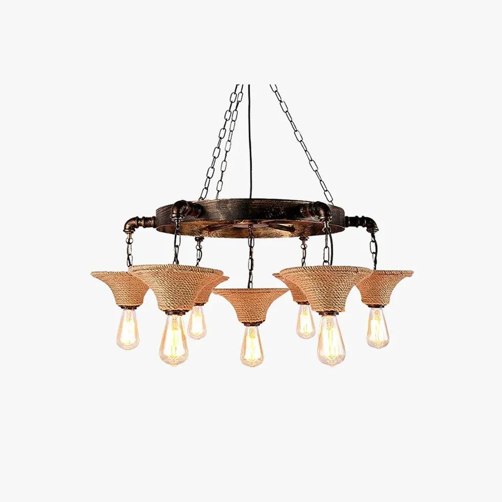 Inverted Cone Rope Industrial Chandelier for Stylish Spaces | Rebooters - Rebooters