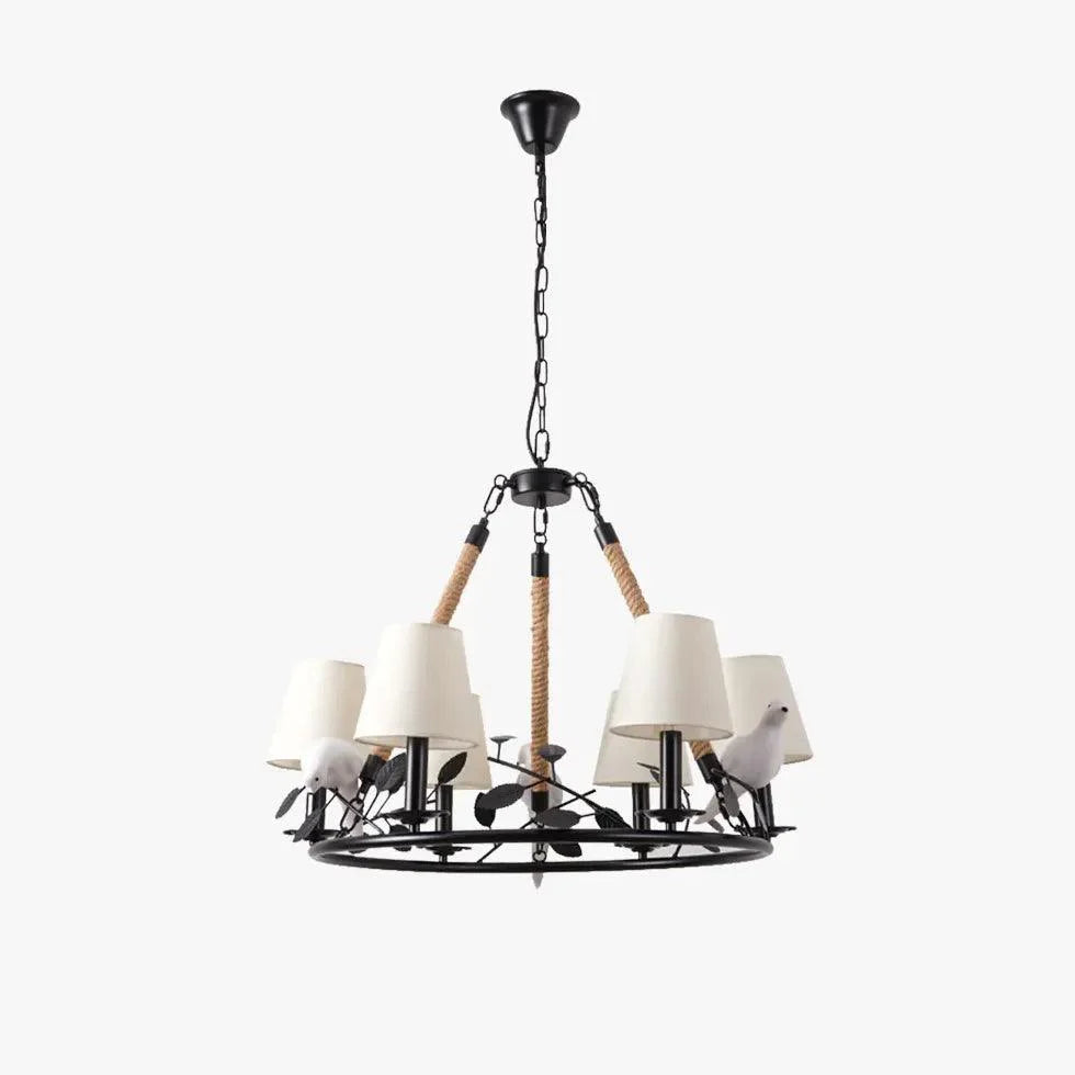 Bird's Nest Black Vintage Chandelier for Stylish Interiors | Rebooters - Rebooters