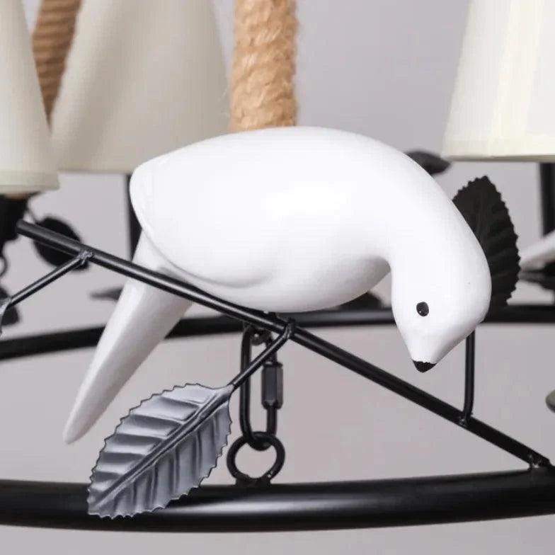 Bird's Nest Black Vintage Chandelier for Stylish Interiors | Rebooters - Rebooters