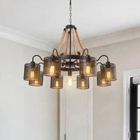 Disc-Shaped Black Rope Industrial Pendant Light Fixture | Rebooters - Rebooters