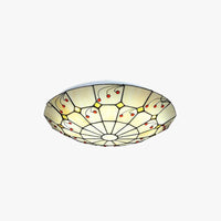 Colorful Round Glass Elegant Ceiling Light for Home Decor - Rebooters