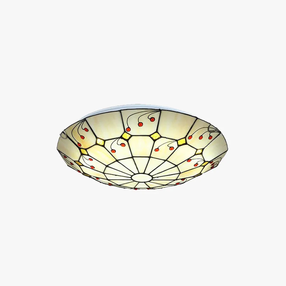 Colorful Round Glass Elegant Ceiling Light for Home Decor - Rebooters