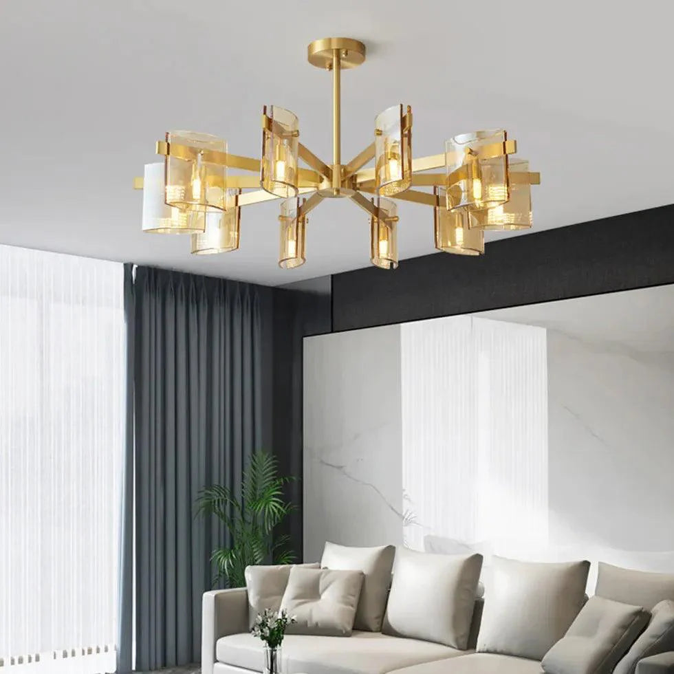 Gold Multi-Arm Bedroom Modern Chandelier for Stylish Decor | Rebooters - Rebooters