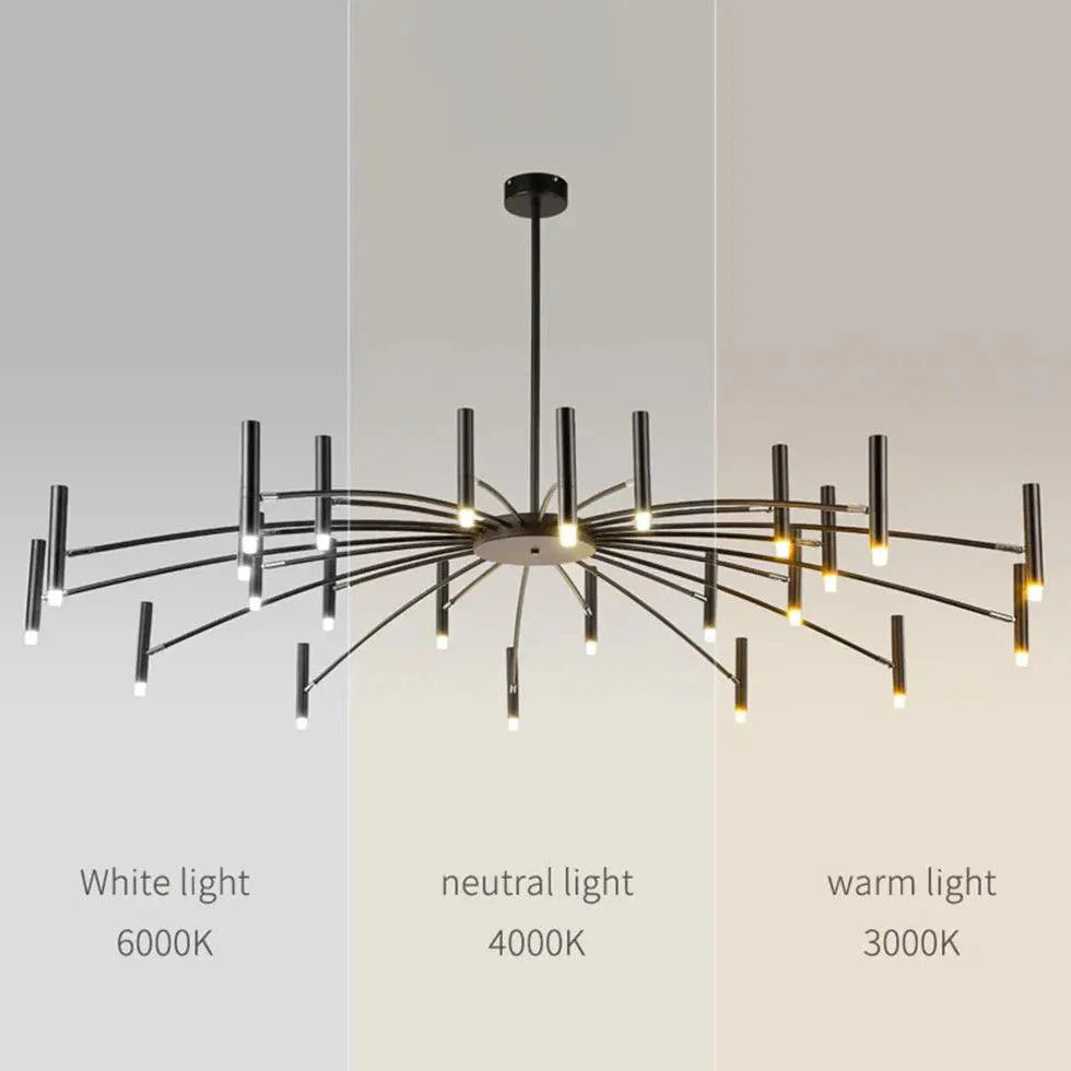 Spot Lights Metal Led Chandelier for Living Room Decor | Rebooters - Rebooters