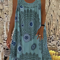 Paola Women's Floral Print Maxi Tank Dress for Effortless Style - Rebooters -Women's Dresses