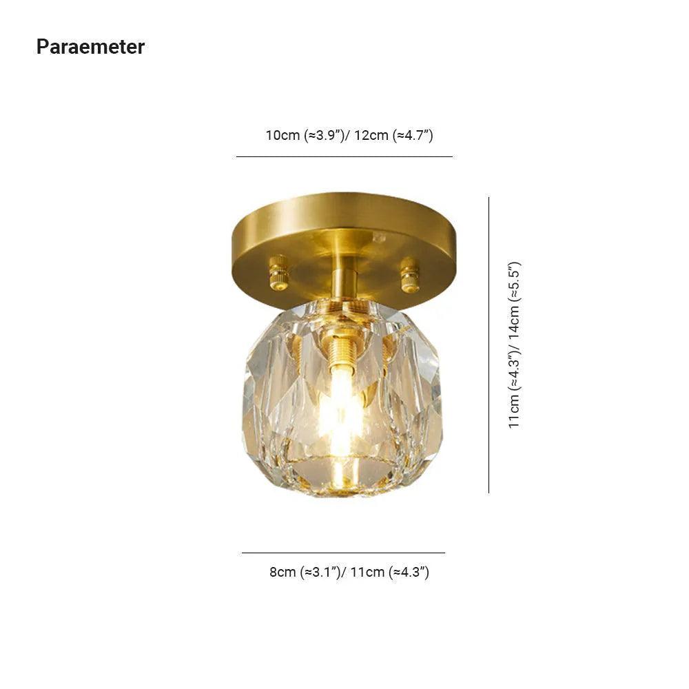 Gold LED Recessed Hallway Ceiling Light for Indoor Spaces - Rebooters