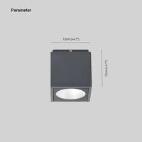 Square Prism LED Modern Flush Ceiling Lights for Outdoors - Rebooters