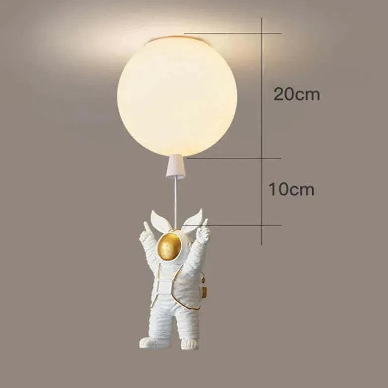 Astronaut Cartoon Design Bedroom Ceiling Light Fixture - Rebooters