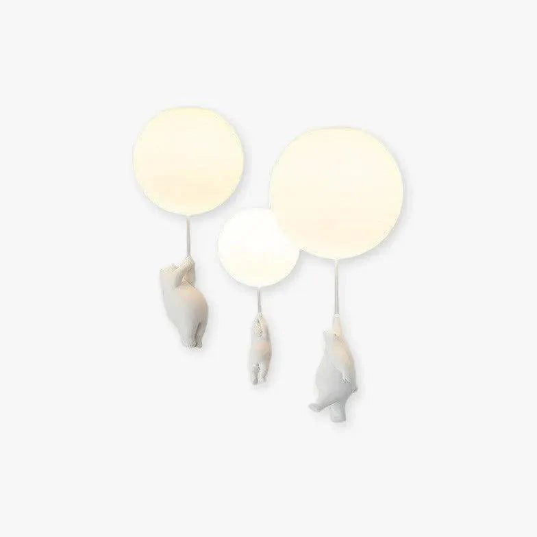 Cloud Bear Bedroom White Flush Ceiling Lights for Kids - Rebooters