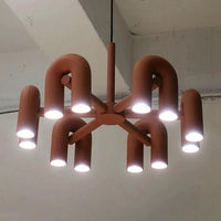 Multiple U-Shaped Black Tube Design Pendant Light Fixture | Rebooters - Rebooters