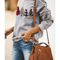 Womens Cozy Holiday Spirit Christmas Tree Sweatshirt - Rebooters