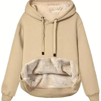 Womens Cozy Fleece-Lined Hoodie with Spacious Kangaroo Pocket - Rebooters