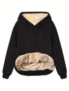 Womens Cozy Fleece-Lined Hoodie with Spacious Kangaroo Pocket - Rebooters