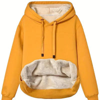 Womens Cozy Fleece-Lined Hoodie with Spacious Kangaroo Pocket - Rebooters