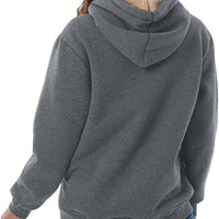 Womens Cozy Fleece-Lined Hoodie with Spacious Kangaroo Pocket - Rebooters