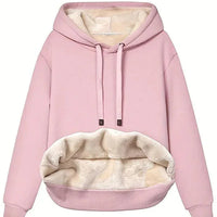 Womens Cozy Fleece-Lined Hoodie with Spacious Kangaroo Pocket - Rebooters