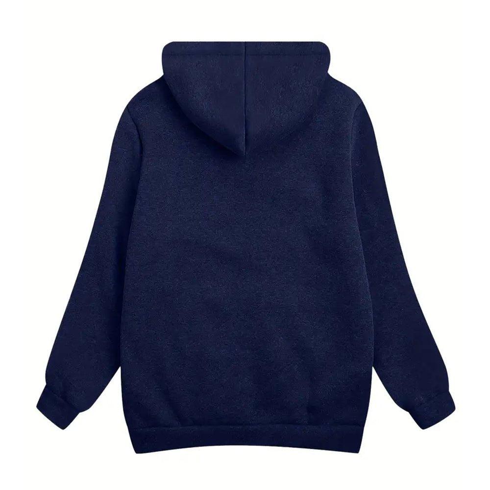 Womens Cozy Fleece-Lined Zip-Up Hoodie for Ultimate Comfort - Rebooters