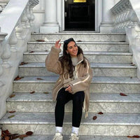 Womens Cozy Fleece Zip-Up Jacket for Ultimate Comfort - Rebooters