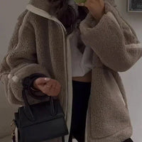 Womens Cozy Fleece Zip-Up Jacket for Ultimate Comfort - Rebooters