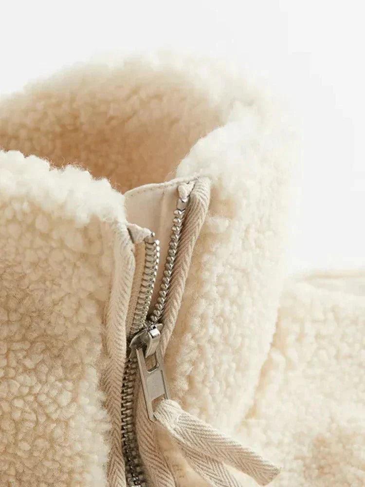 Womens Cozy Fleece Zip-Up Jacket for Ultimate Comfort - Rebooters
