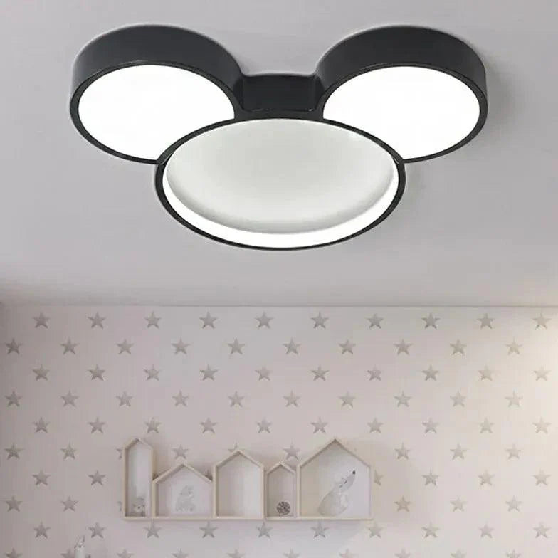 Cartoon Black LED Bedroom Ceiling Light for Kids Room - Rebooters