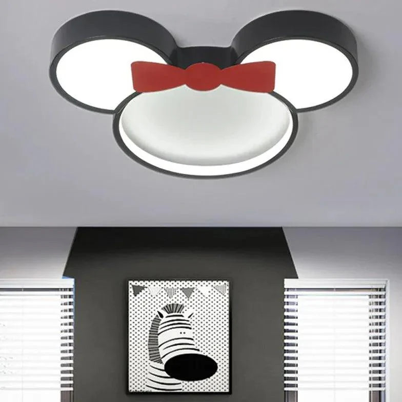 Cartoon Black LED Bedroom Ceiling Light for Kids Room - Rebooters