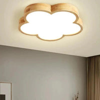 Wooden Star-Shaped Children's Ceiling Light for Bedrooms - Rebooters