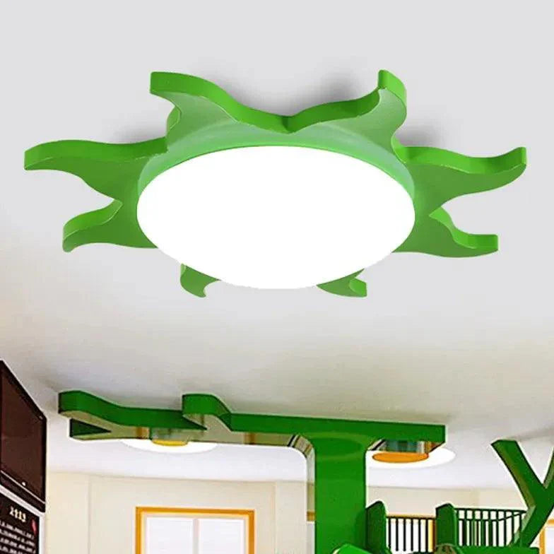 Multi-Color Sunflower Shaped Bedroom Ceiling Light Fixture - Rebooters