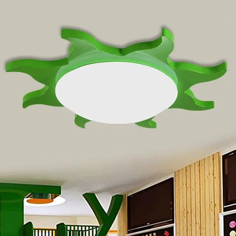 Multi-Color Sunflower Shaped Bedroom Ceiling Light Fixture - Rebooters