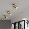 Gold Round Metal Flush Mount Ceiling Light for Modern Spaces - Rebooters