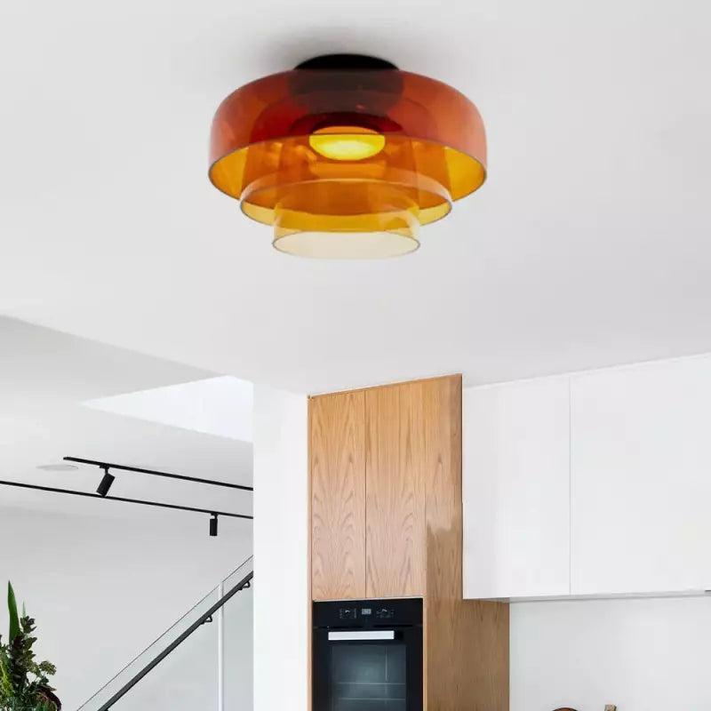 Modern Creative Color Double Glass Ceiling Lamp Design - Rebooters