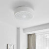 Folding Fan Bedroom White Flush Ceiling Lights Fixture - Rebooters