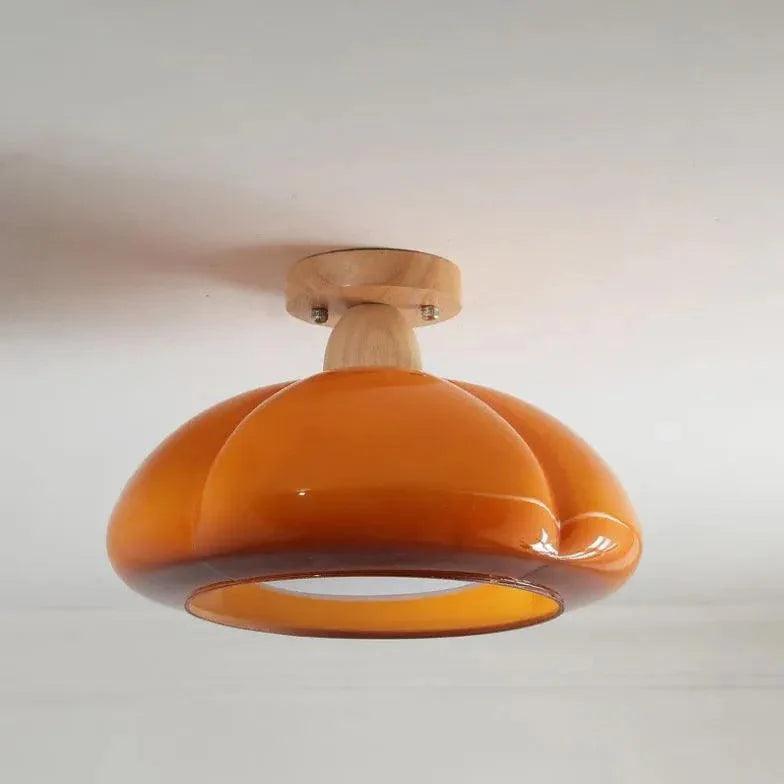 Bright Yellow Glass Modern Ceiling Light for Indoor Spaces - Rebooters