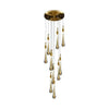 Dripping Gold Crystal Elegant Chandelier for Living Room | Rebooters - Rebooters