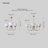 Pink Globe Glass Minimalist Chandelier for Modern Interiors | Rebooters - Rebooters