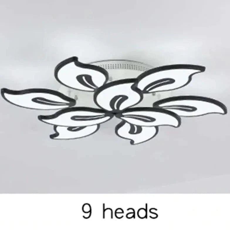 Petal-Shaped Modern Living Room Ceiling Light Fixture - Rebooters