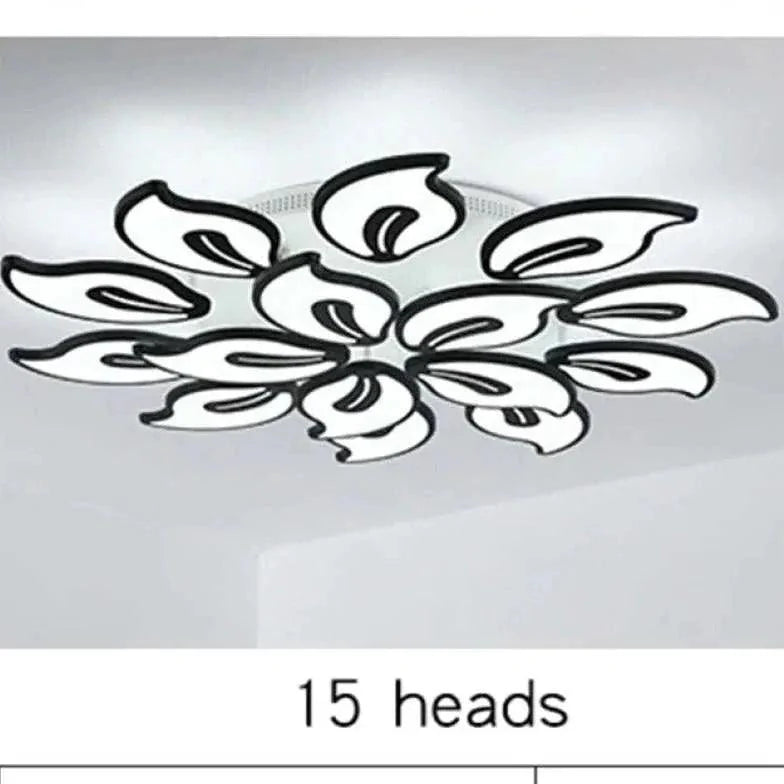 Petal-Shaped Modern Living Room Ceiling Light Fixture - Rebooters