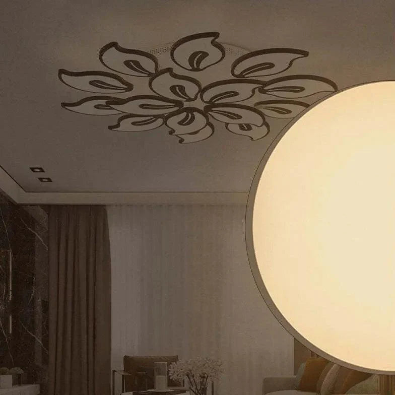 Petal-Shaped Modern Living Room Ceiling Light Fixture - Rebooters