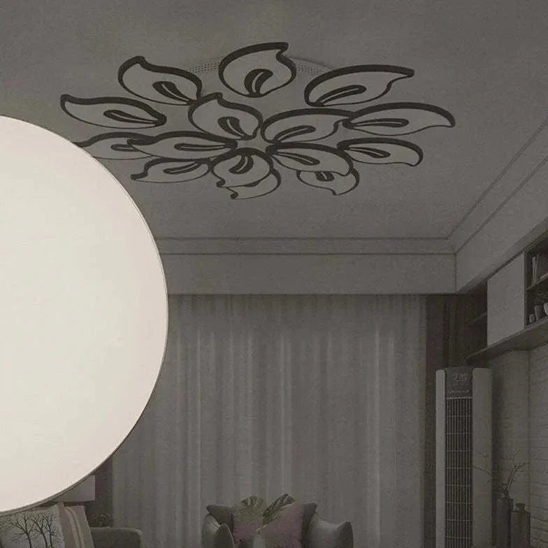 Petal-Shaped Modern Living Room Ceiling Light Fixture - Rebooters