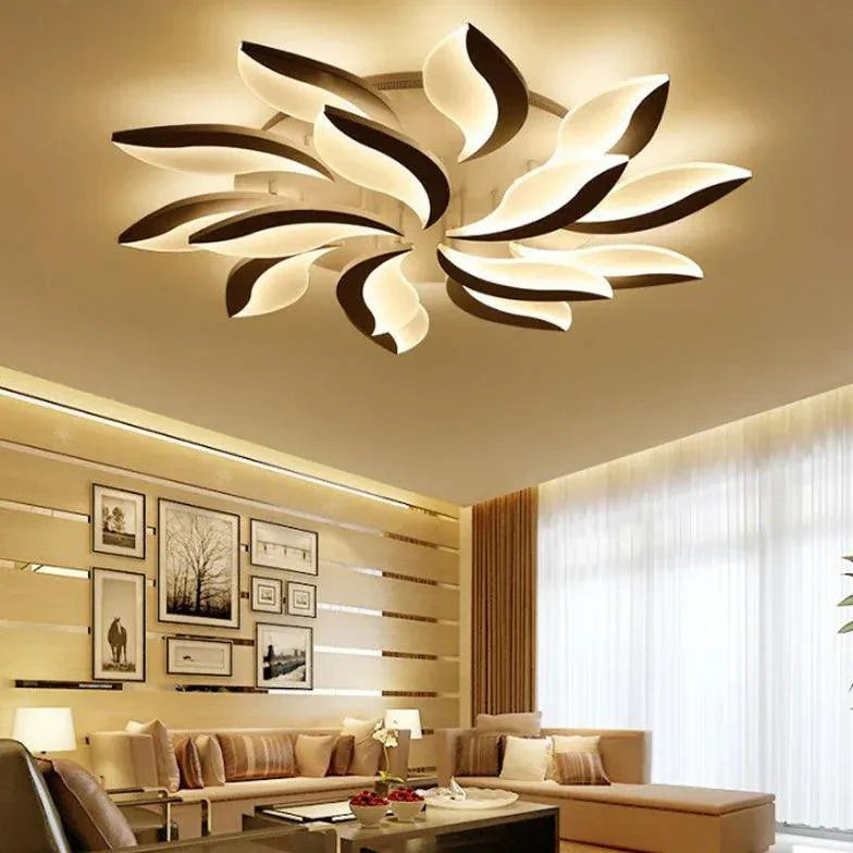 Floral Shape Modern Living Room Pendant Light Fixture - Rebooters