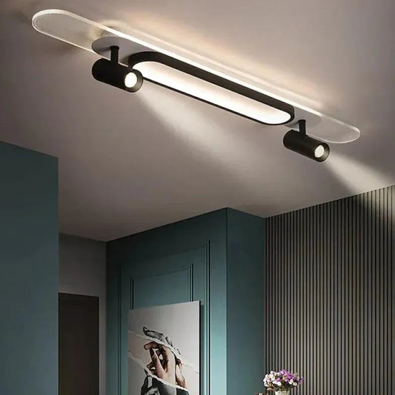 Adjustable Black LED Entryway Ceiling Light for Home Decor - Rebooters