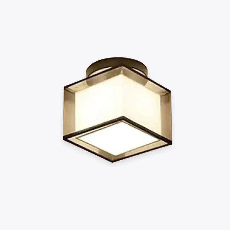 Square Black Modern Hallway Ceiling Light for Stylish Décor - Rebooters