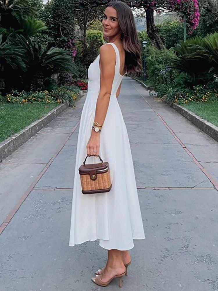 Romina Women's Flowy Maxi Dress for Effortless Style - Rebooters -Women's Dresses