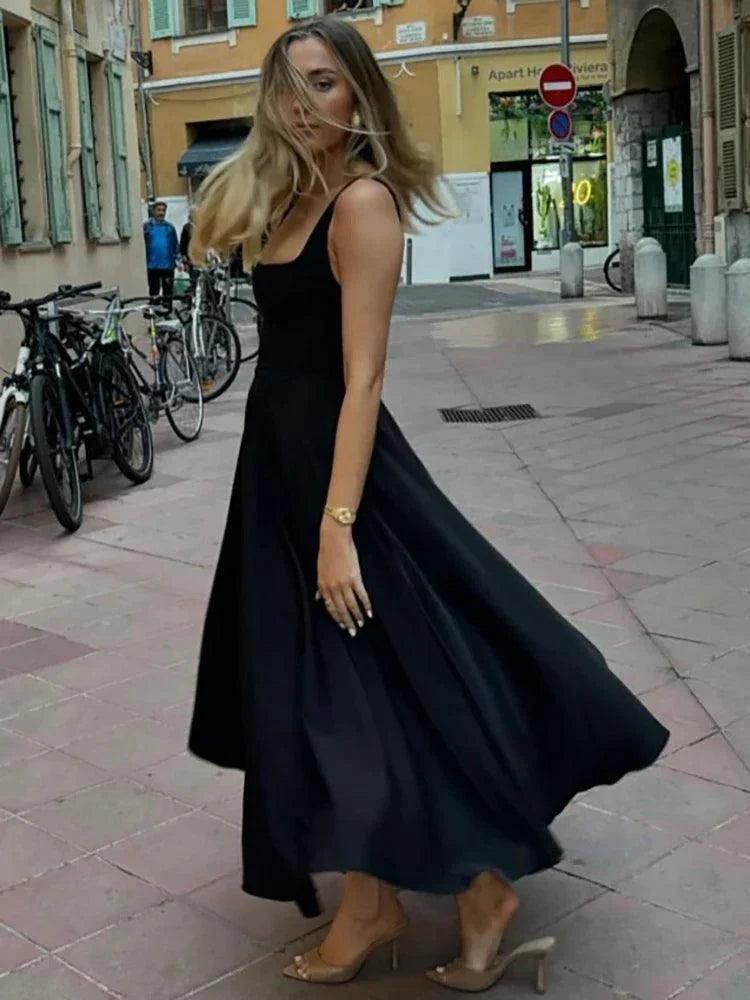 Romina Women's Flowy Maxi Dress for Effortless Style - Rebooters -Women's Dresses