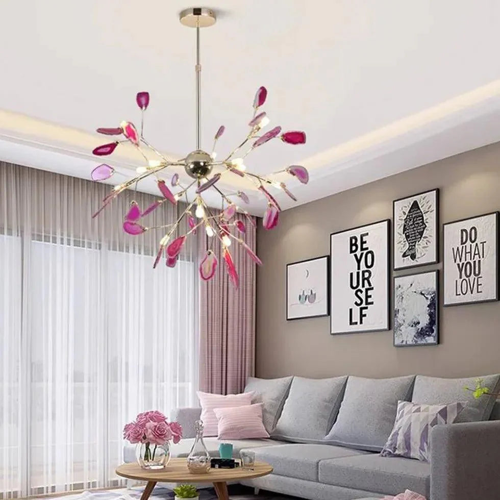 Pink Petal Design Bedroom Pendant Light for Modern Spaces | Rebooters - Rebooters