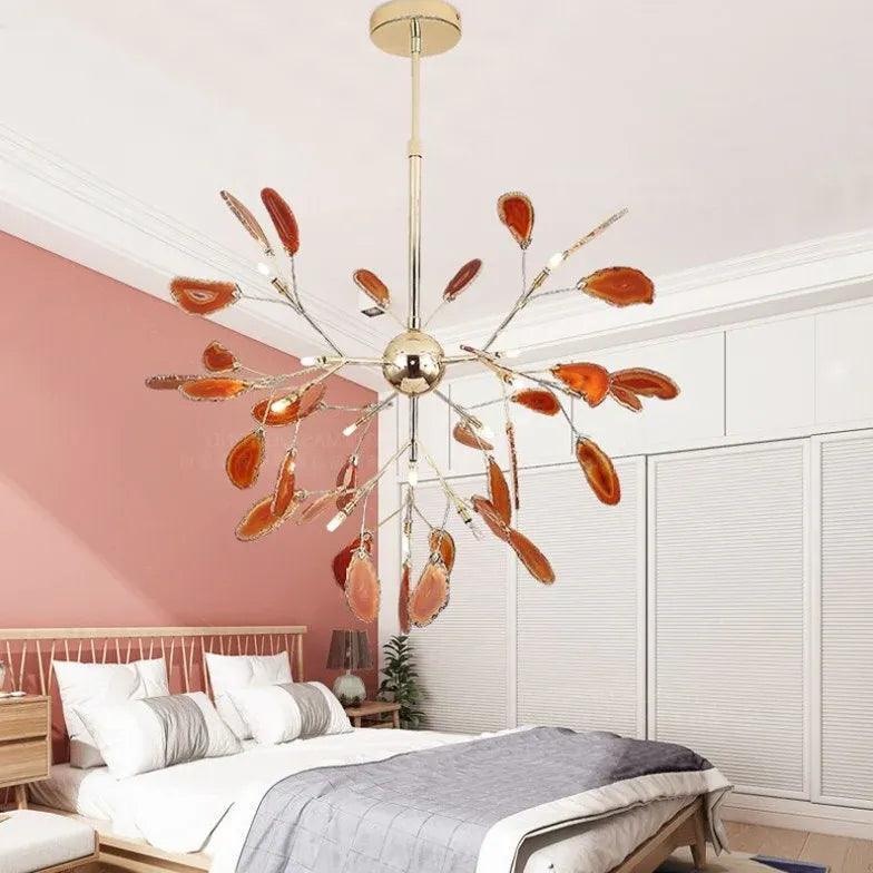 Pink Petal Design Bedroom Pendant Light for Stylish Decor - Rebooters