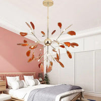 Pink Petal Design Bedroom Pendant Light for Elegant Spaces - Rebooters