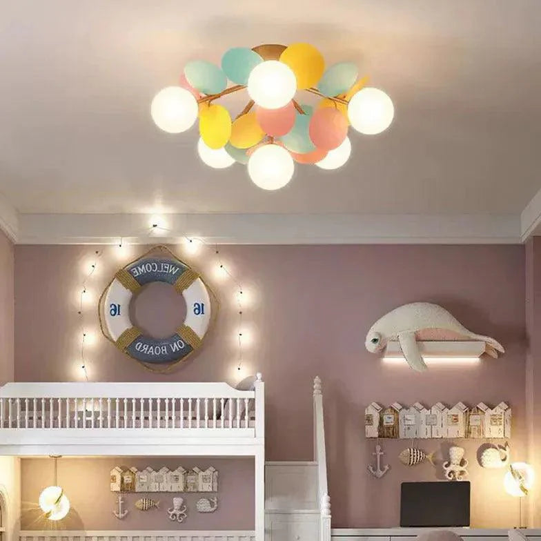 Macarons Bedroom Modern Flush Ceiling Lights for Home - Rebooters