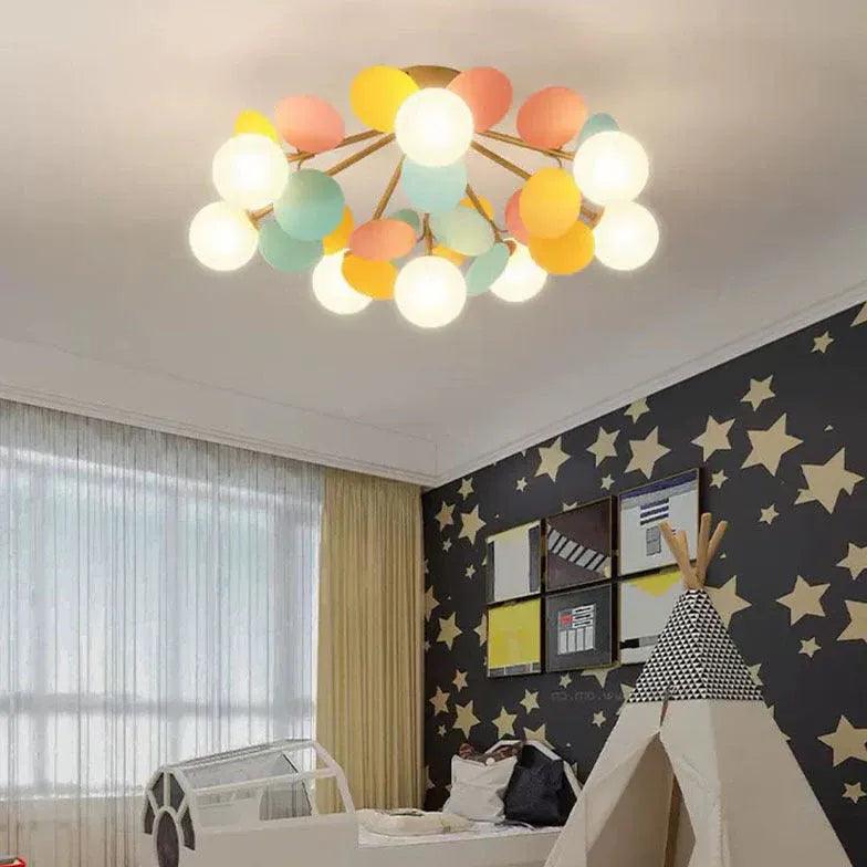 Macarons Bedroom Modern Flush Ceiling Lights Fixture - Rebooters